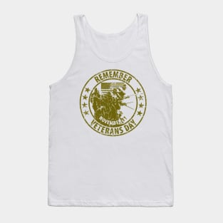 Remember Veterans Day Tank Top